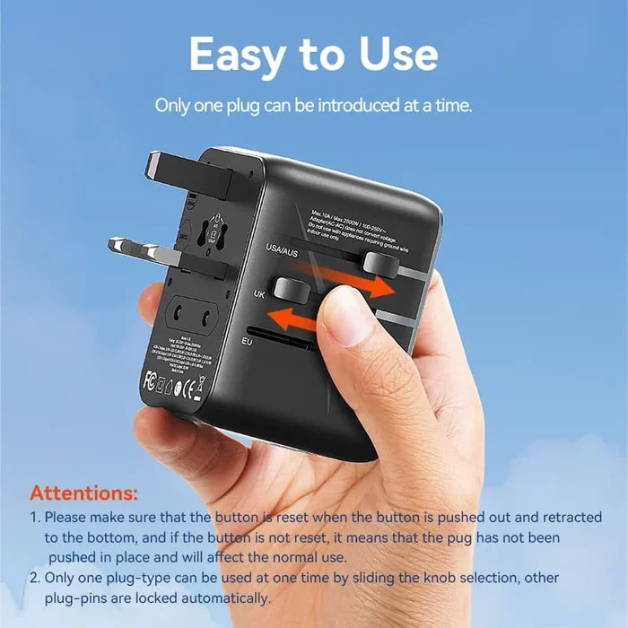 Vention Cargador de Pared Universal FJEB0 65W Negro